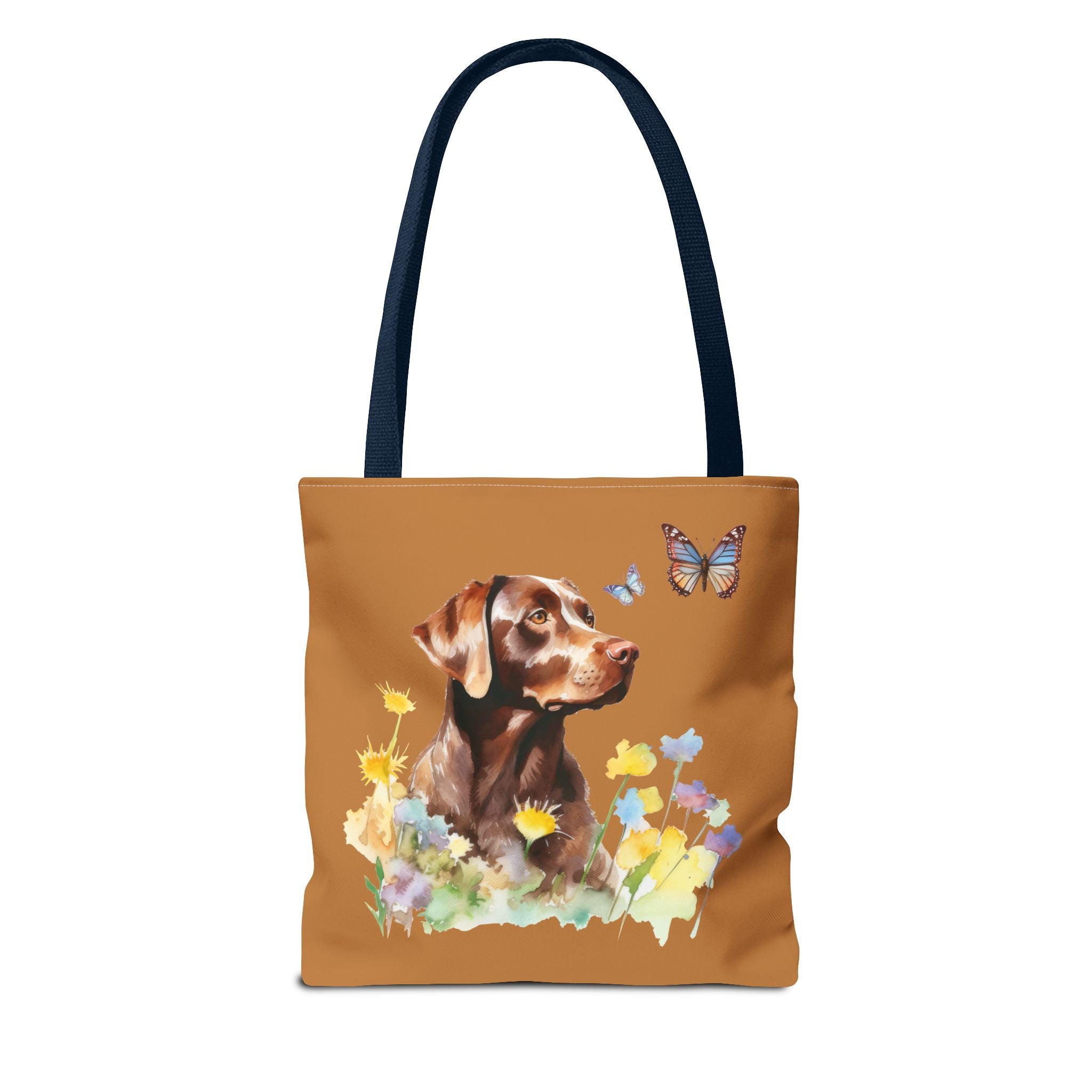 Labrador Retriever Flowerly Tote Bag