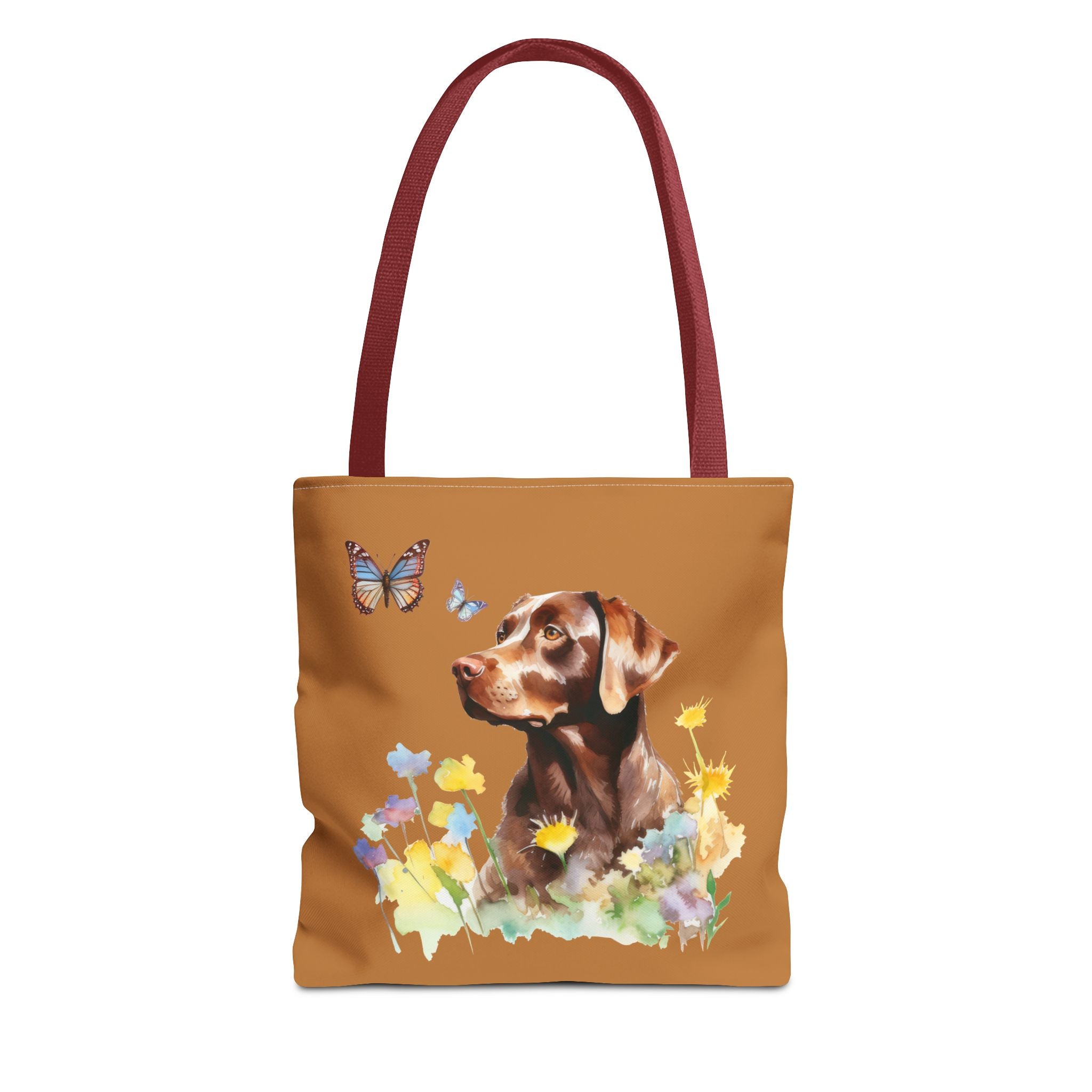 Labrador Retriever Flowerly Tote Bag