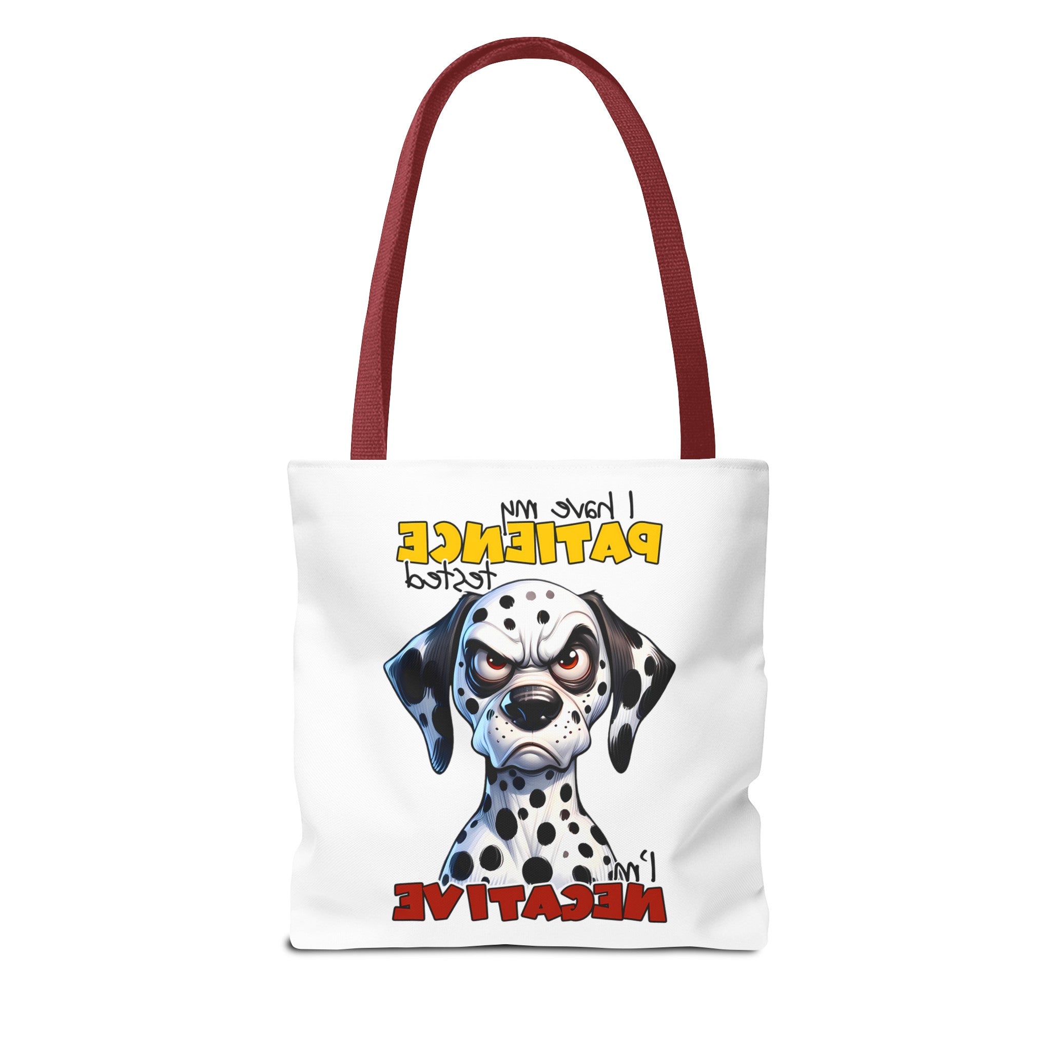 Funny Dalmatian Tote Bag, Pati-Tude Dog Lover Gift, Humor Pet Owners, Cute Dog Illustration, Sassy Pet Tote, Animal Lovers Bag Tote Tote Bag