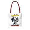 Funny Dalmatian Tote Bag, Pati-Tude Dog Lover Gift, Humor Pet Owners, Cute Dog Illustration, Sassy Pet Tote, Animal Lovers Bag Tote Tote Bag