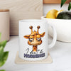 Funny Giraffe Mug, I Don't Do Mornings Coffee Cup, Cute Animal Art, Morning Humor Gift, Animal Lover Gift, Quirky Mug Ceramic Mug, (11oz, 15oz)