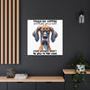 Funny Dog Wall Art, Pet Lover Gift, Coffee Quote Wall Decor, Humorous Pet Poster, Quirky Kitchen Art, Animal Lover Canvas Canvas Gallery Wraps