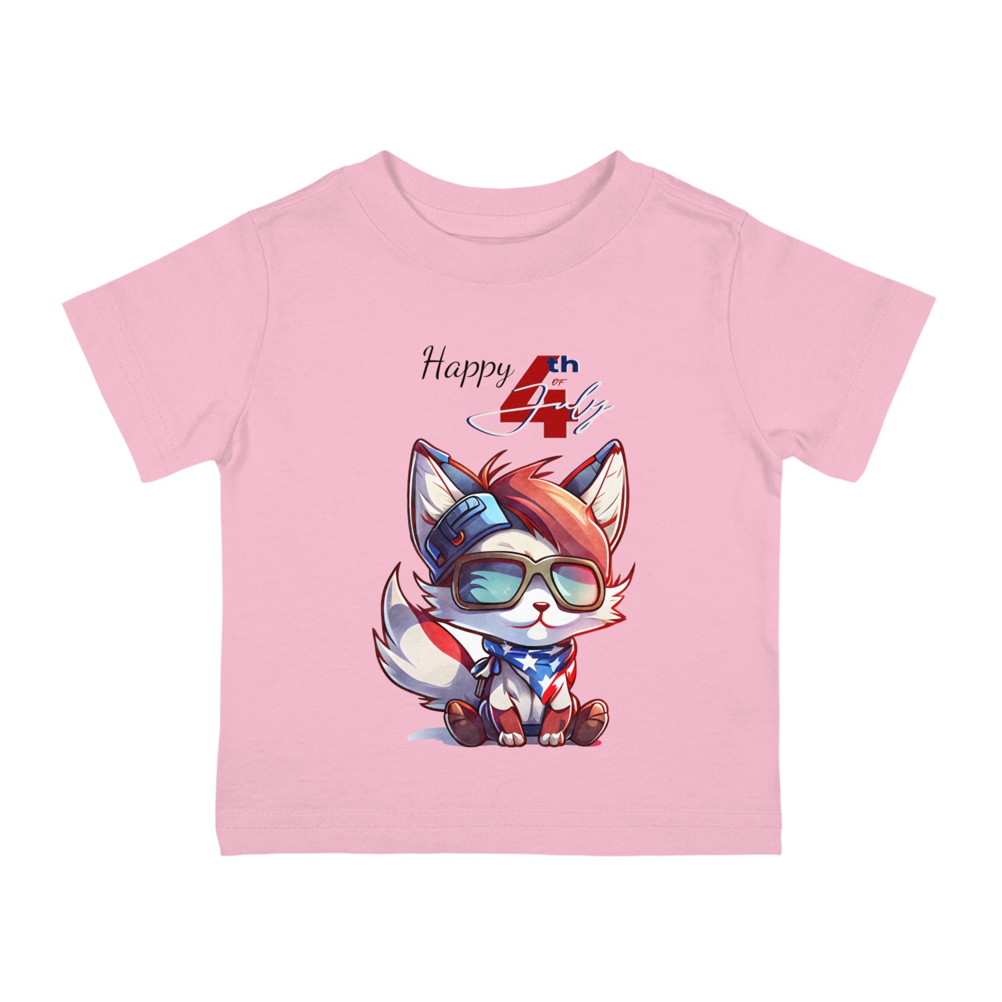 Happy 4th of July Cat design Infant Shirt, Baby Tee, Infant Tee