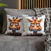 Funny Giraffe Pillow, Don't Talk To Me Before My Morning Coffee Pillow, Humorous Animal Pillow Case, Perfect Gift For Coffee Lovers Spun Polyester Square Pillowcase