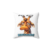 Funny Giraffe Pillow, Busy Doing Nothing Quote, Cute Animal Decor, Humorous Home Accent, Giraffe Lover Gift, Fun Cushion Cover Spun Polyester Square Pillow