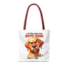 Funny Angry Dog Tote Bag, High-Five In The Face With A Chair, Hilarious Tote Bag for Dog Lovers, Unique Gift Idea, Fun Shopping Bag Tote Tote Bag