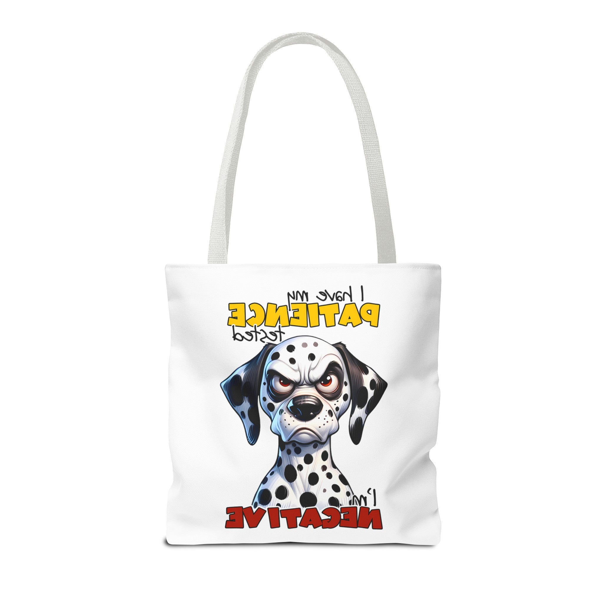 Funny Dalmatian Tote Bag, Pati-Tude Dog Lover Gift, Humor Pet Owners, Cute Dog Illustration, Sassy Pet Tote, Animal Lovers Bag Tote Tote Bag