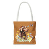 Labrador Retriever Flowerly Tote Bag