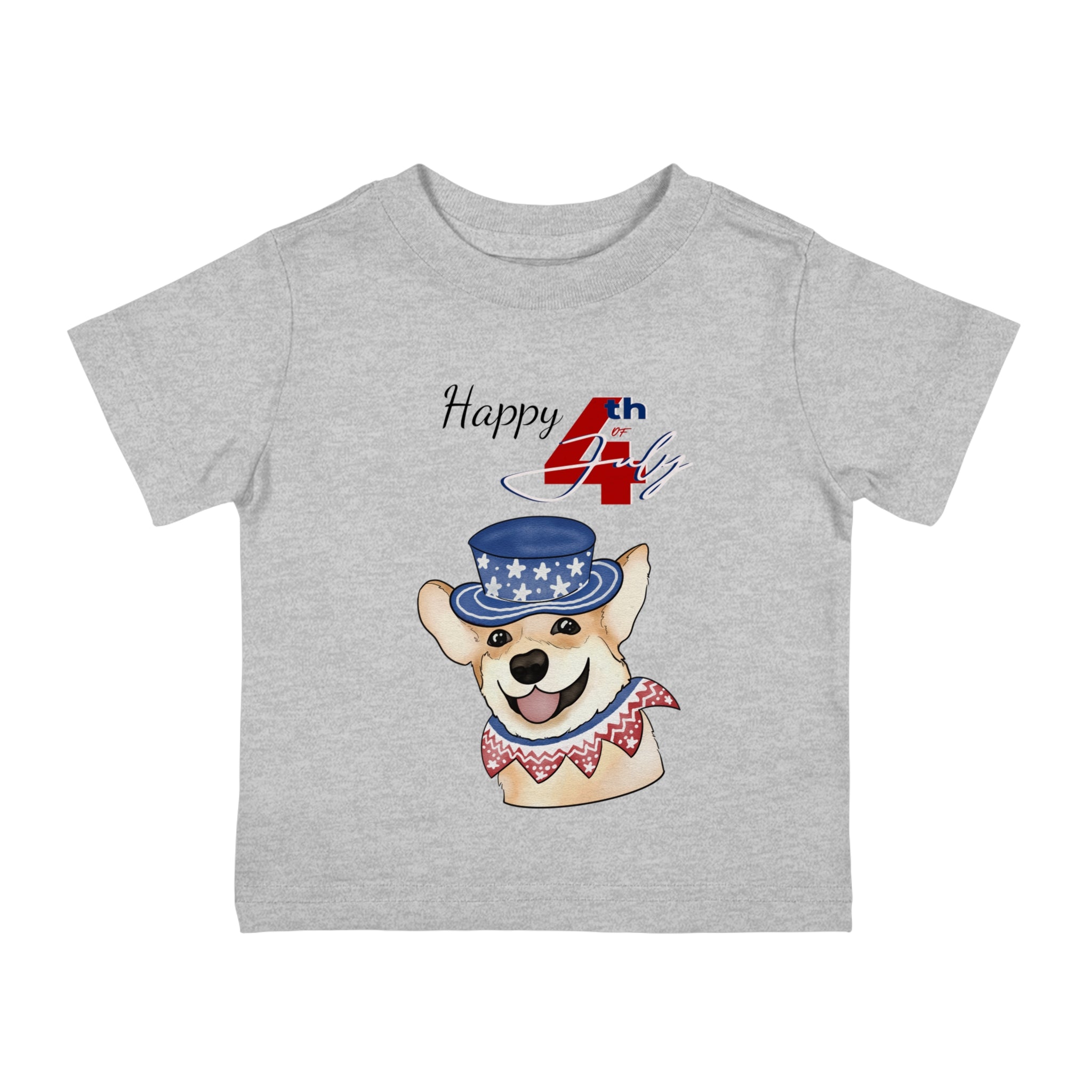 Happy 4th of July Happy Dog Infant Shirt, Baby Tee, Infant Tee