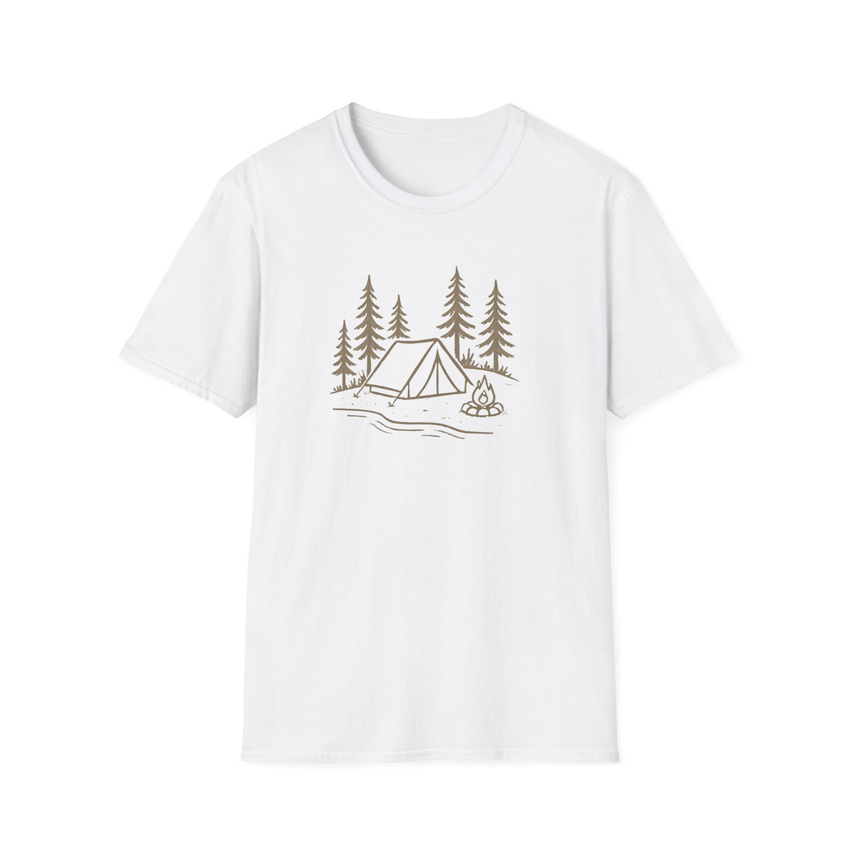 Copy of Camping Tent and Campfire T-Shirt