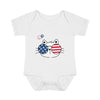 Load image into Gallery viewer, Cat Mom American Flag Design Baby Bodysuit