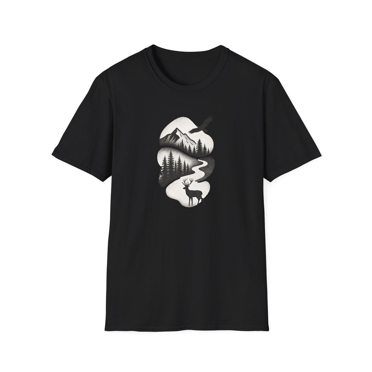 Copy of Deer in Mountain Landscape T-Shirt
