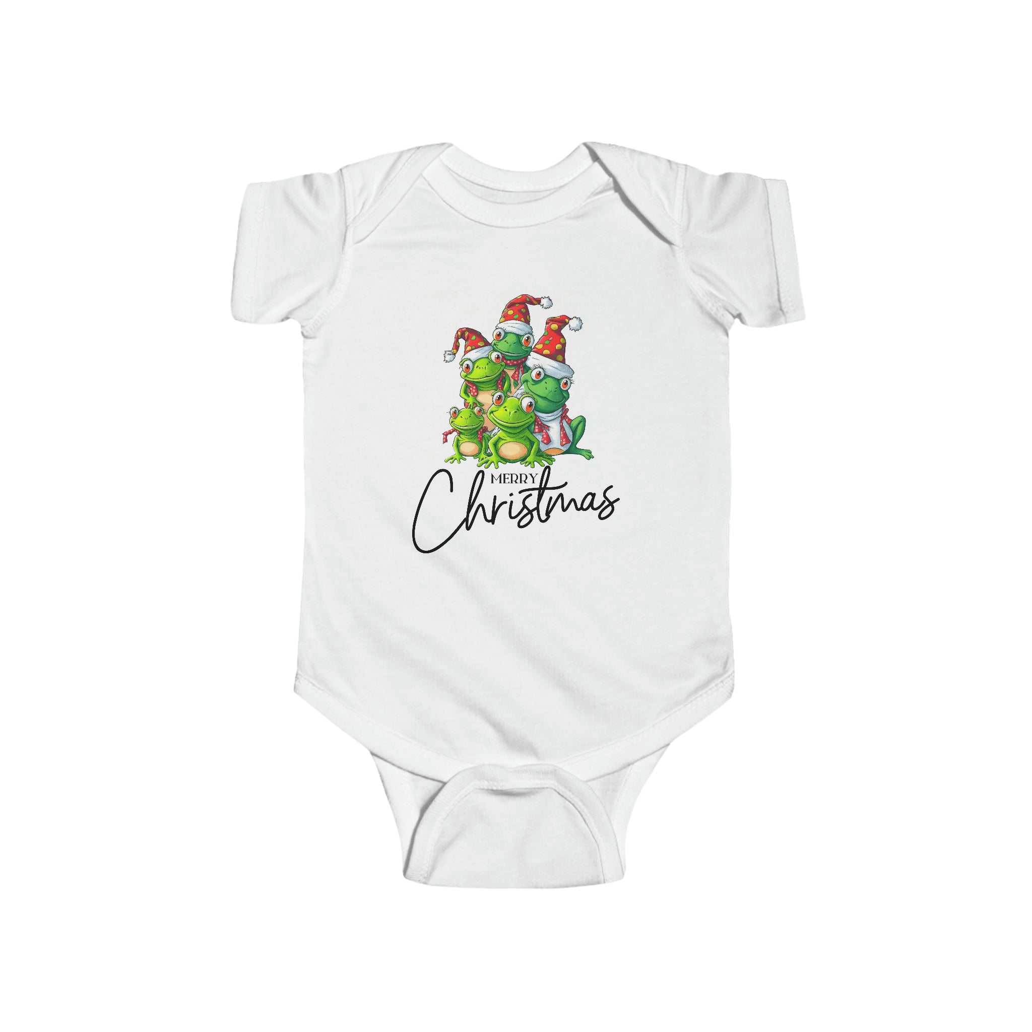 Merry Christmas, Christmas Frog Baby Onesie, Baby Bodysuit, 2023, Christmas present, christmas morning, Holiday, Happy Christmas, babyboy