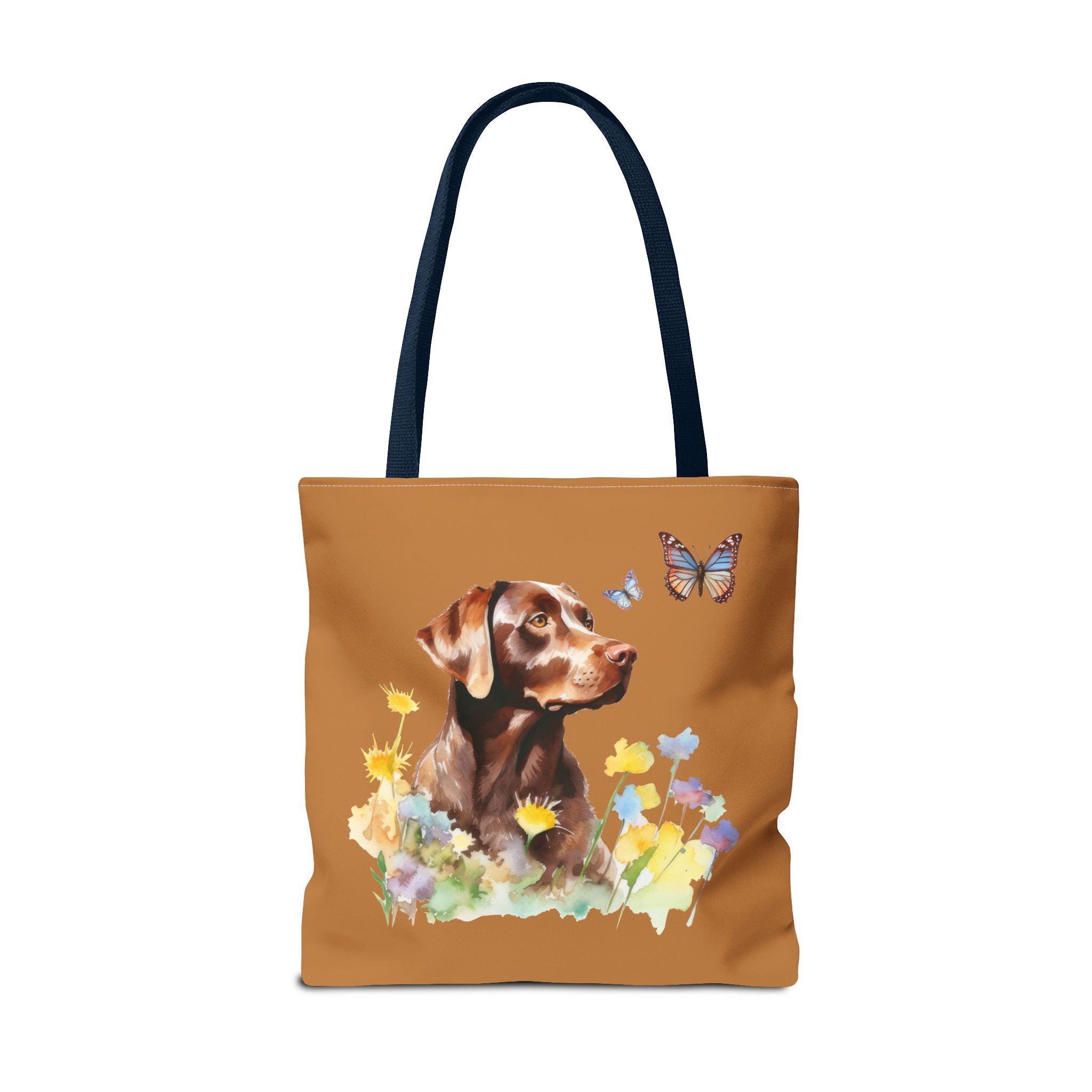 Labrador Retriever Flowerly Tote Bag