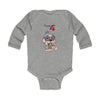 Happy 4th of July Cool Dog Long Sleeve Baby Bodysuit