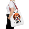 Fun Fact Dog Tote Bag, Funny Dog Tote Bag, Cute Dog Tote Bag, Animal Lover Tote Bag, Gift for Dog Lovers, Novelty Tote Bag Tote Tote Bag