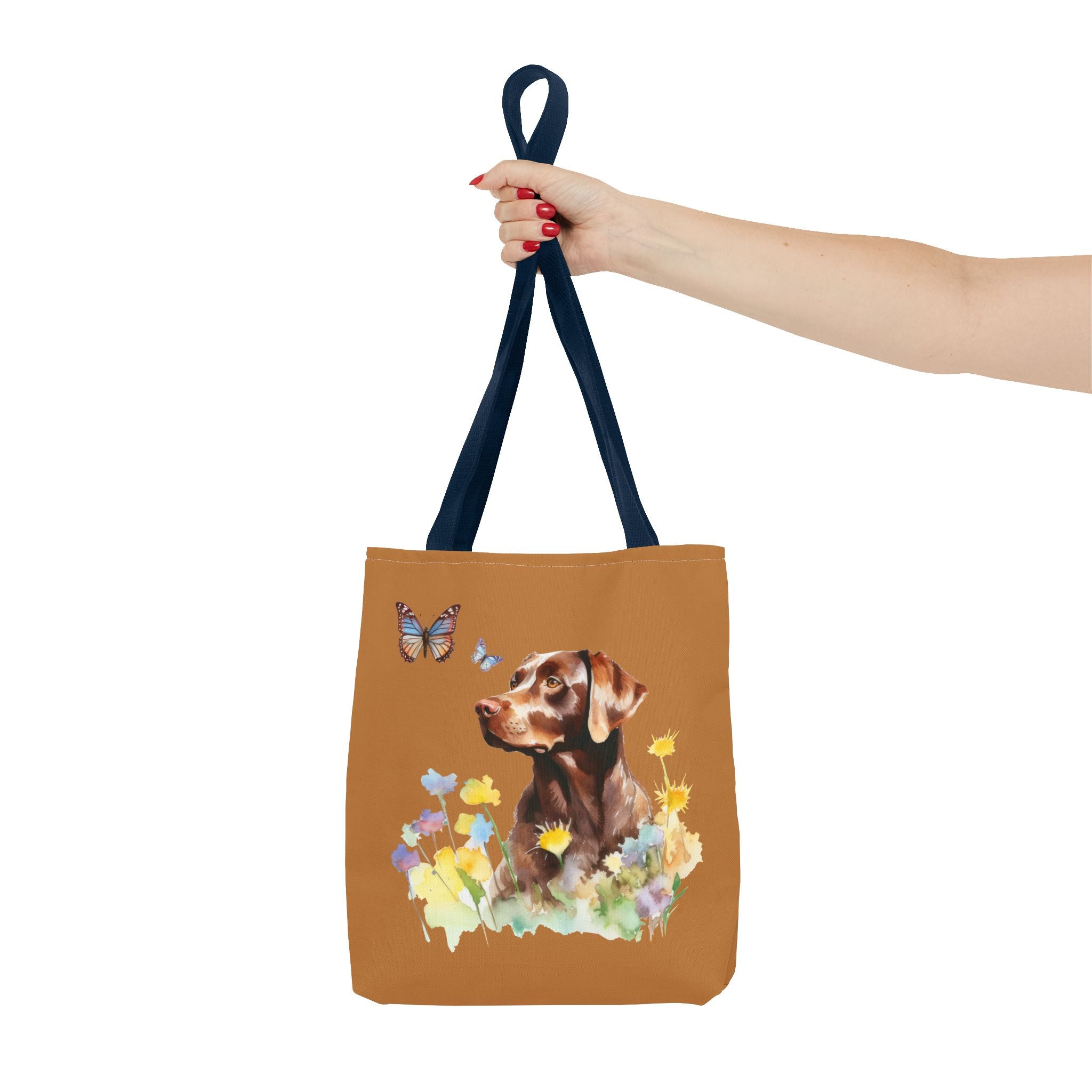 Labrador Retriever Flowerly Tote Bag