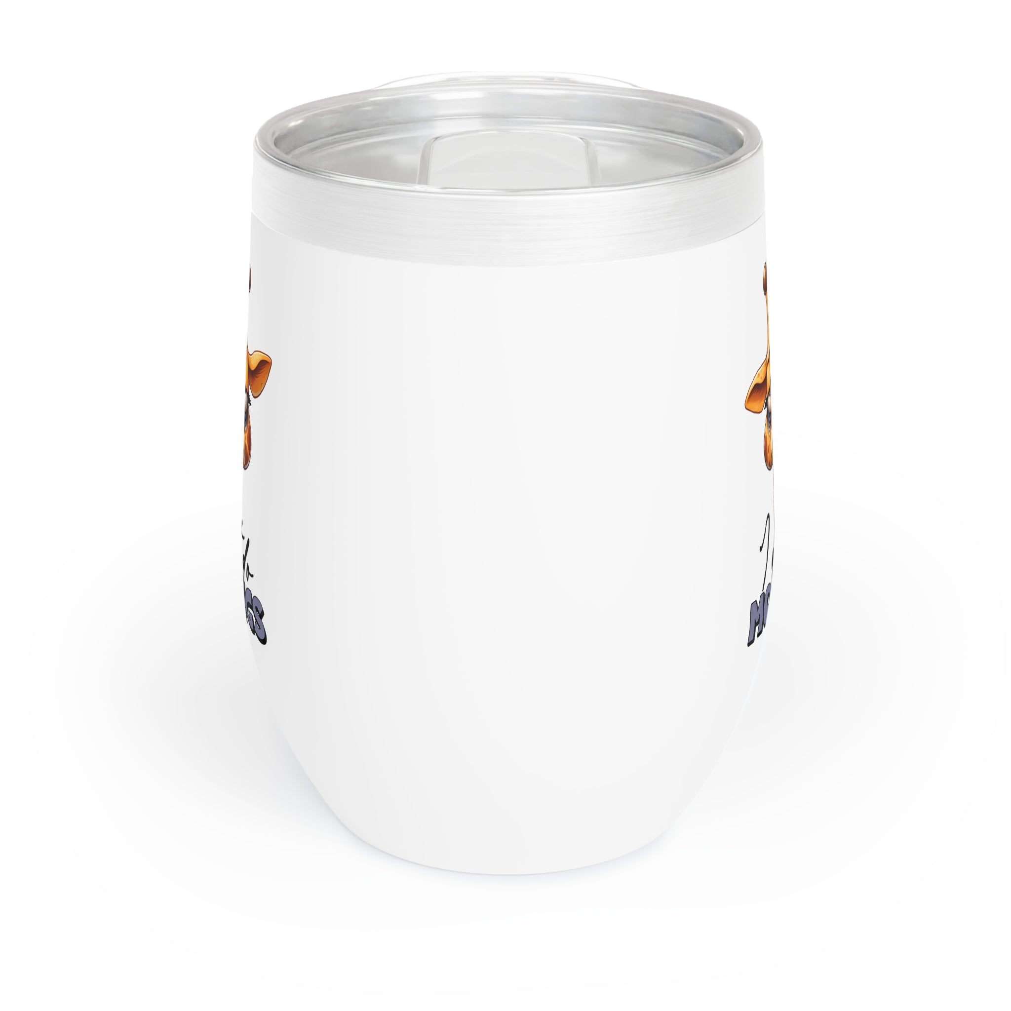 Funny Giraffe Wine Tumbler, I Don't Do Mornings Tumbler, Cute Animal Travel Mug, 12oz Wine Tumbler, Insulated Stainless Steel Tumbler Wine Tumbler