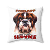 Sarcasm Just Another Service I Offer Pillow, Funny Dog Lover Pillow, Humorous Decorative Pillow, Unique Gift Idea, Home Decor Cushion Spun Polyester Square Pillow