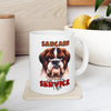 Funny Sarcastic Dog Mug, Just Another Service I Offer, Unique Gift for Dog Lovers, Hilarious Coffee Mug, Cute Dog Lover's Cup Ceramic Mug, (11oz, 15oz)