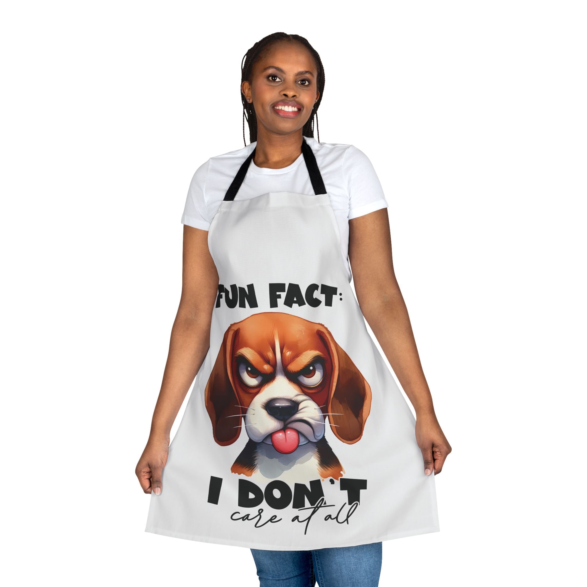 Funny Beagle Apron, Fun Fact I Don't Care Apron, Cute Dog Apron, Sarcastic Apron, Humorous Pet Apron, Gift for Dog Lovers Apron