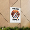 Funny Dog Wall Art, Beagle Art Print, Animal Lover Gift, Humorous Art Decor, Dog Lover Poster, Cute Dog Illustration, Bedroom Wall Art Canvas Gallery Wraps