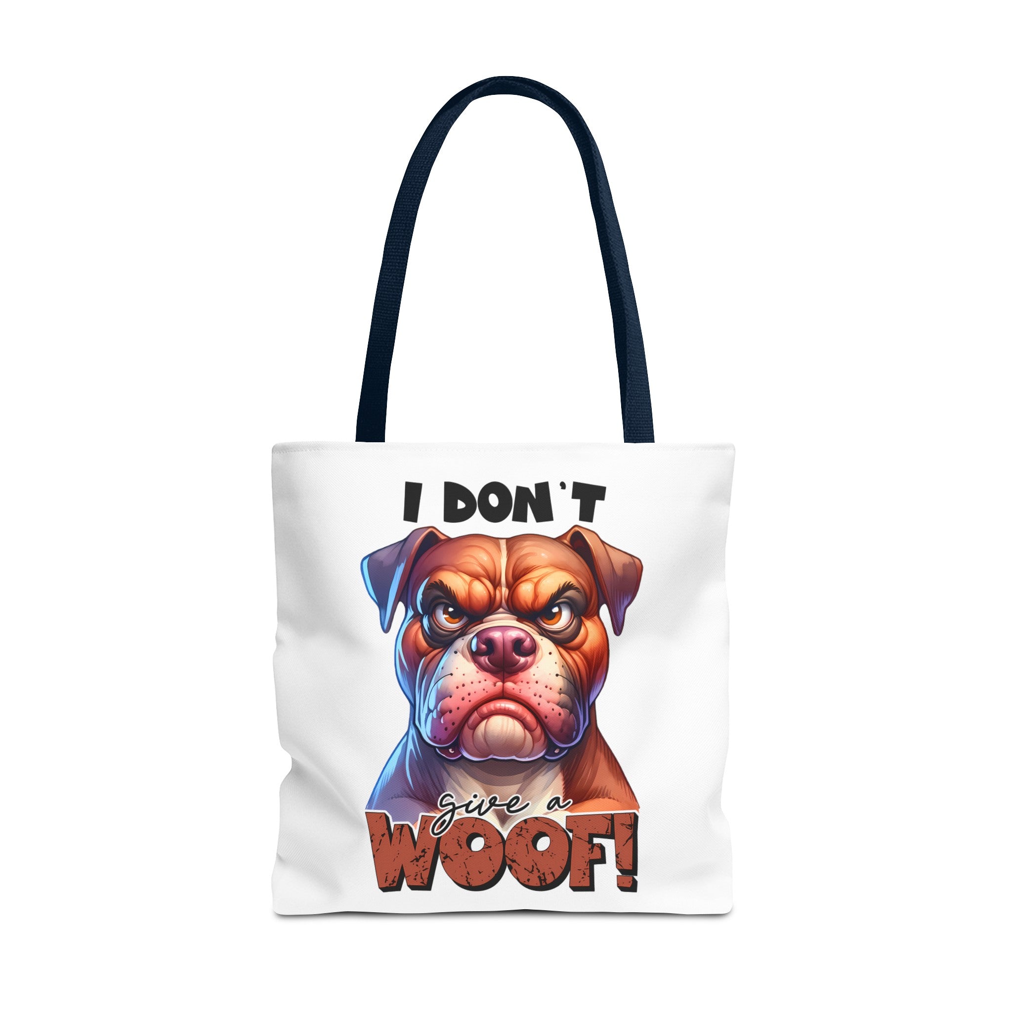 I Don't Give A Woof Funny Bulldog Tote Bag, Cute Dog Lover Tote, Pet Owner Gift, Animal Lover Bag, Reusable Shopping Bag Tote Tote Bag