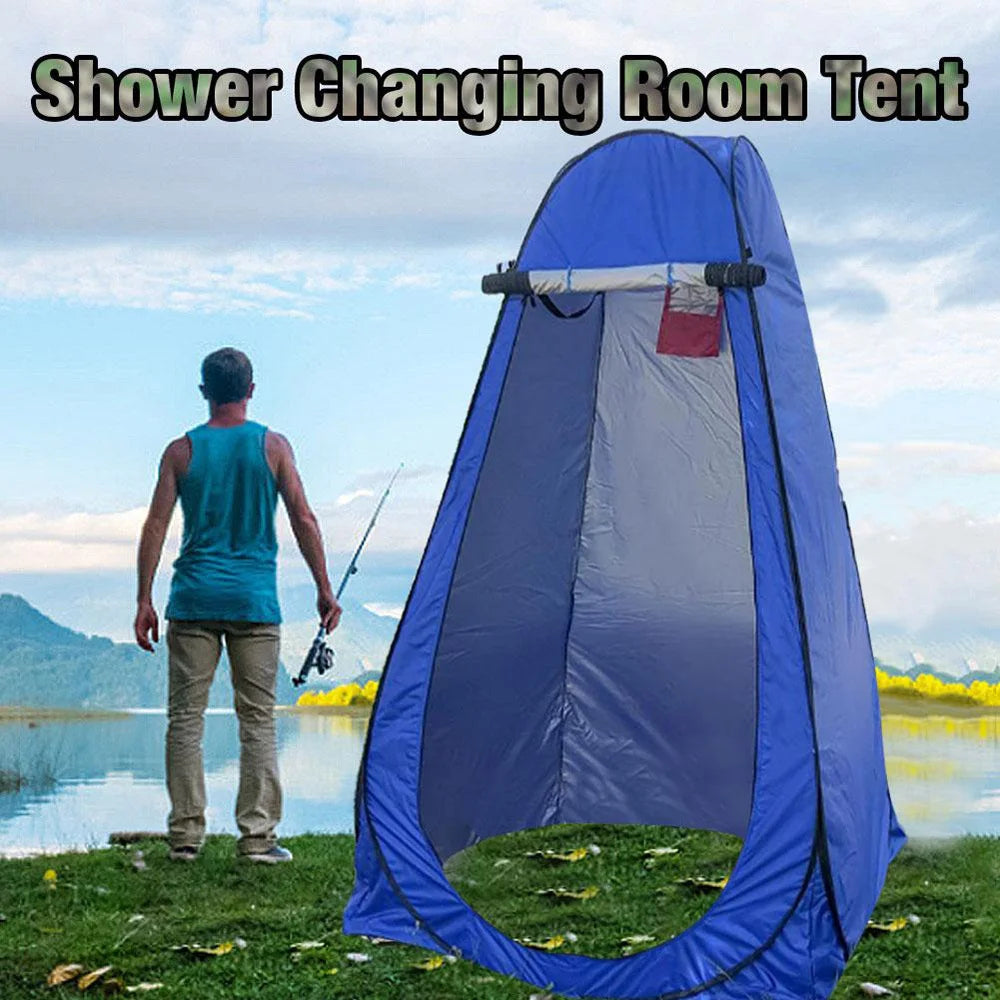 Portable Outdoor Camping Tent Shower Tent Simple Bath Cover Changing Fitting Room Tent Mobile Toilet Fishing Photography Tent