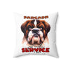 Sarcasm Just Another Service I Offer Pillow, Funny Dog Lover Pillow, Humorous Decorative Pillow, Unique Gift Idea, Home Decor Cushion Spun Polyester Square Pillow