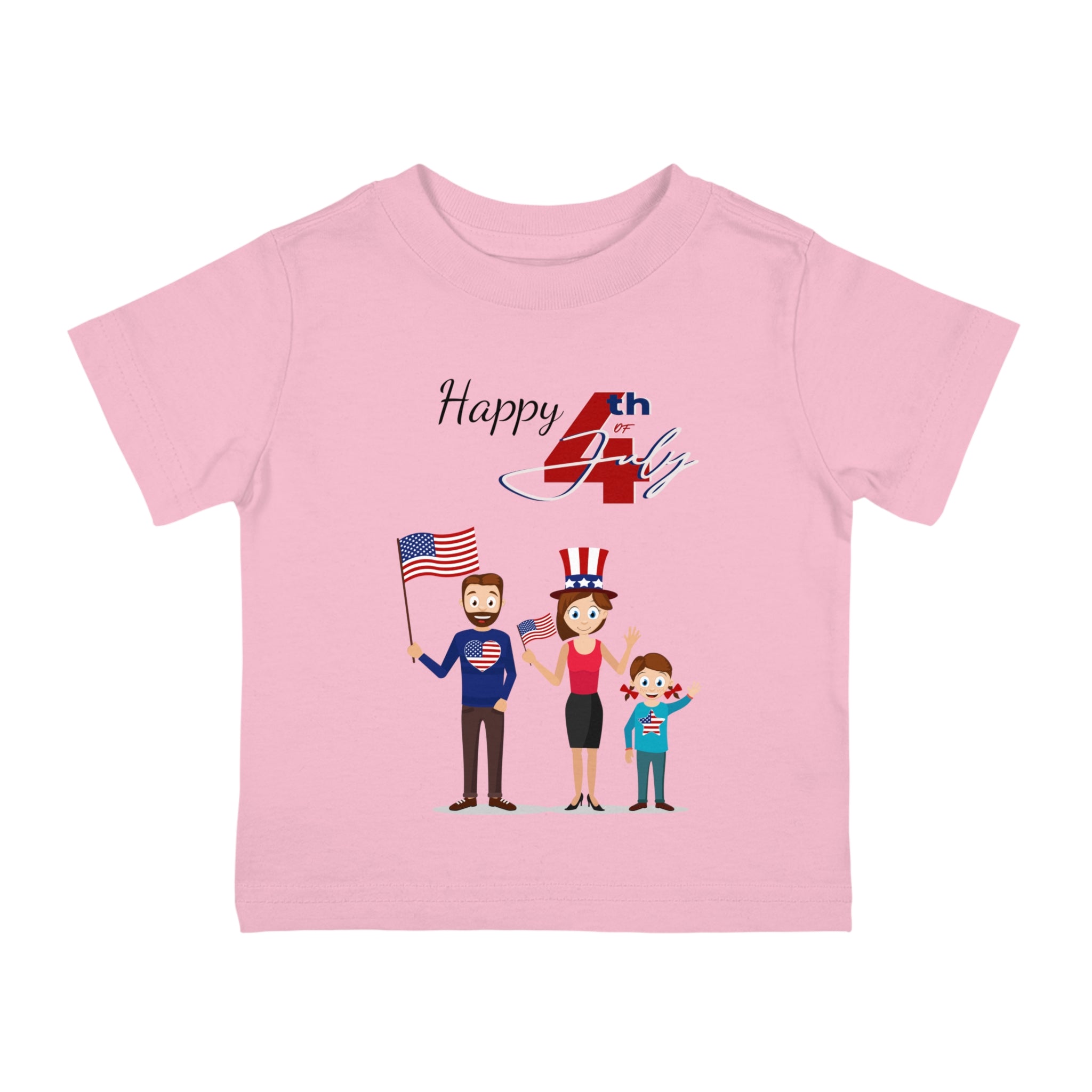 Happy 4th of July Family  Infant Shirt, Baby Tee, Infant Tee