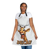 Funny Giraffe Joke Apron, Decaf Coffee Apron, Humorous Animal Lover Gift, Unique Coffee Apron, Perfect for Gag Gifts, Cute Animal Apron