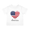Load image into Gallery viewer, America Big Heart Infant Shirt, Baby Tee, Infant Tee