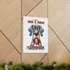 Funny Dog Wall Art, I Don't Rise and Shine I Caffeinate, Cute Dog Canvas Print, Dog Lover Gift, Quirky Home Decor Canvas Gallery Wraps