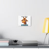 Funny Giraffe Wall Art, Animal Humor Poster, Busy Doing Nothing Decor, Whimsical Giraffe Print, Playful Animal Illustration Art Canvas Gallery Wraps