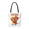 Funny Angry Dog Tote Bag, High-Five In The Face With A Chair, Hilarious Tote Bag for Dog Lovers, Unique Gift Idea, Fun Shopping Bag Tote Tote Bag