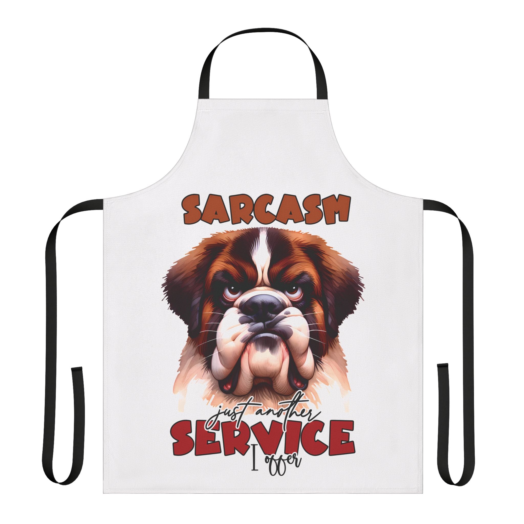 Funny Sarcastic Dog Apron, Just Another Service I Offer, Unique Gift for Dog Lovers, Hilarious Apron, Cute Dog Lover's Apron