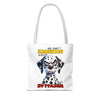 Funny Dalmatian Tote Bag, Pati-Tude Dog Lover Gift, Humor Pet Owners, Cute Dog Illustration, Sassy Pet Tote, Animal Lovers Bag Tote Tote Bag