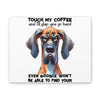 Funny Dog Wall Art, Pet Lover Gift, Coffee Quote Wall Decor, Humorous Pet Poster, Quirky Kitchen Art, Animal Lover Canvas Canvas Gallery Wraps