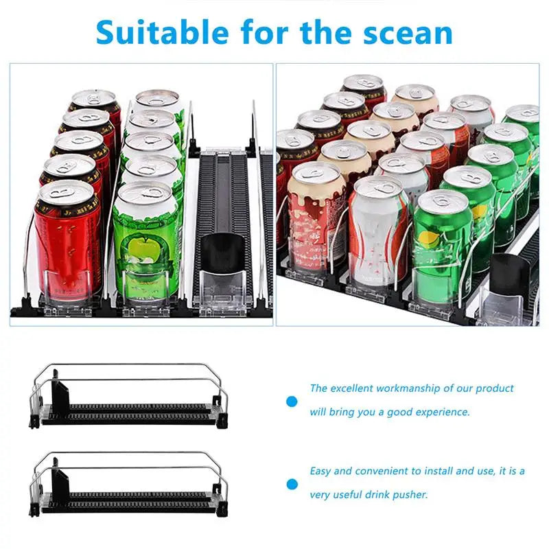 Automatic Replenishment Pusher Refill Sliding System for Drinks Display Durable and Convenient Drink Propeller