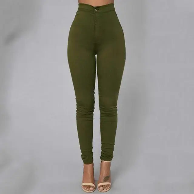 High Waist Solid Leggings