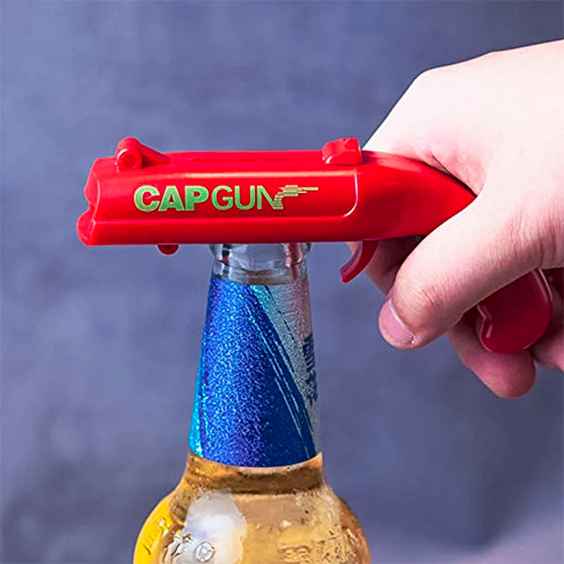 1Creative Portable Beer Opener Cap Gun Bottle Opener Beer Bottles Open Capgun Drinking Opening Shooter Bar Outdoor Celebration