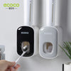 1ECOCO Automatic Toothpaste Dispenser Wall Mount Bathroom Bathroom Accessories Waterproof Toothpaste Squeezer Toothbrush Holder