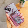 Glitter Quicksand Cup Case for Iphone 13 Pro Max 14 Pro 12 11 15 Clear Camera Film Protector Phone Cover for Iphone 14 Pro Max