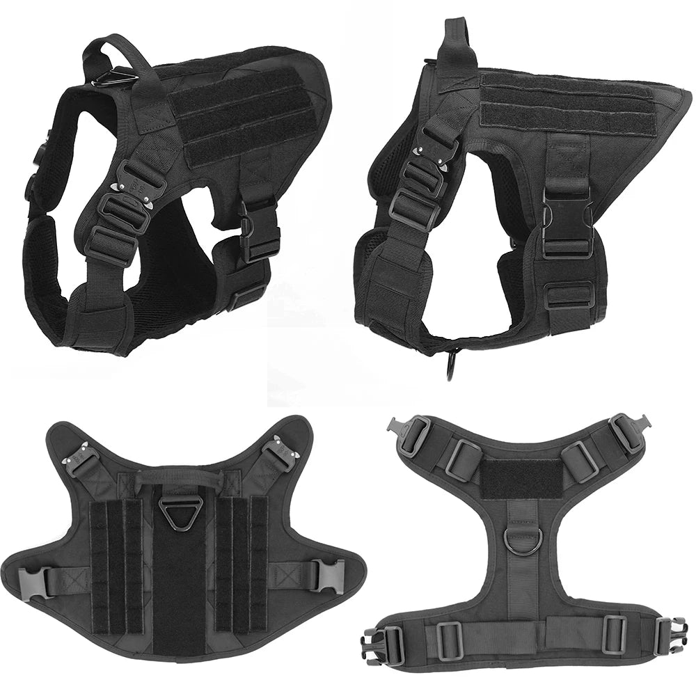 Tactical Dog Harness & Leash Set for All Breeds – Maximum Control & Comfort