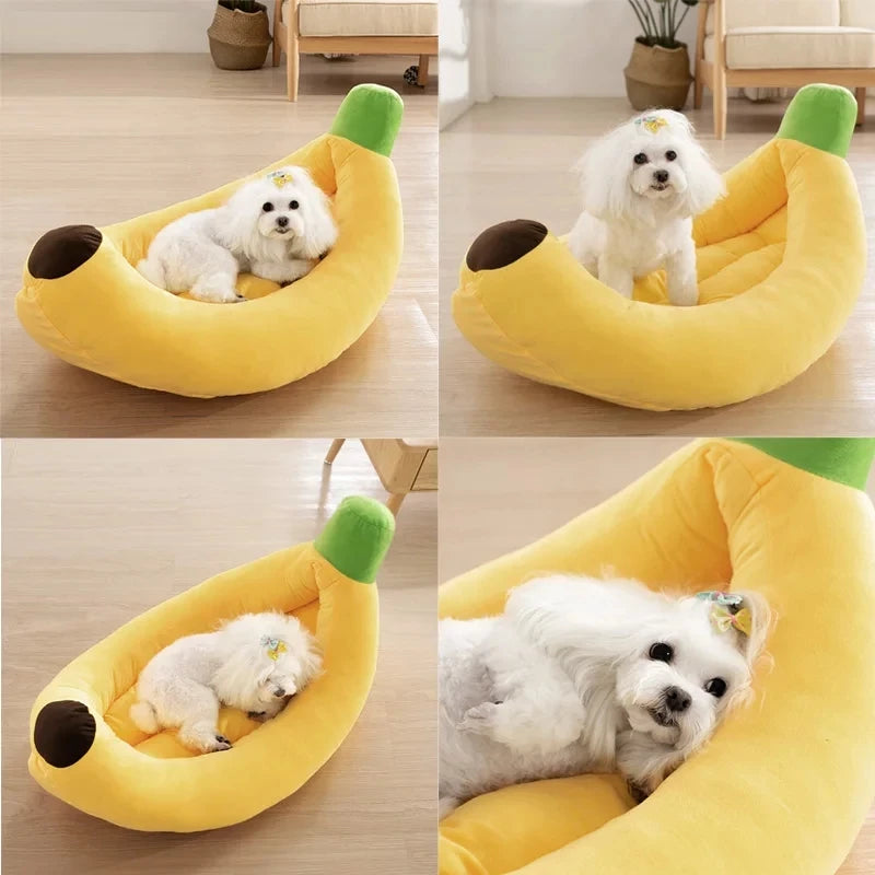 Yellow Banana Dog &amp; Cat Bed 🍌