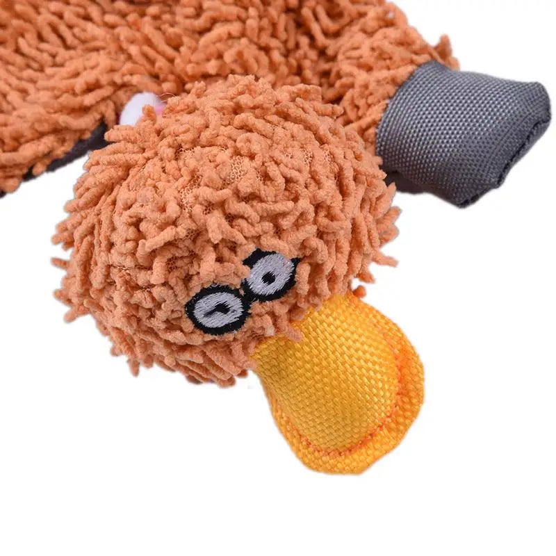 Dog Toy Squeaky Donkey & Papa Duck Chew Toys for Small & Medium Dogs