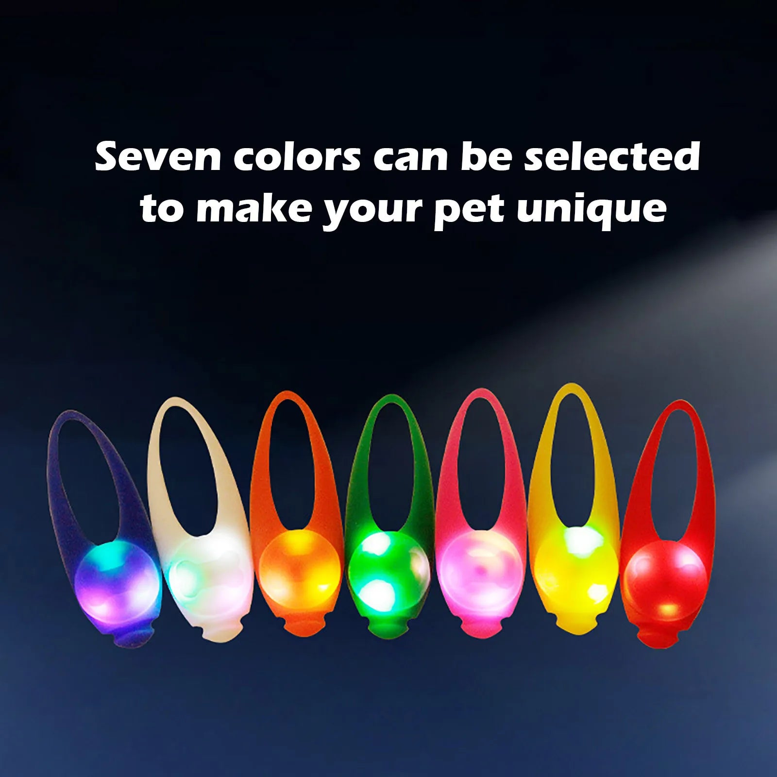 1pc Pet Dog Night LED Flashlight Collar Pendant - Keep Your Pets Safe and Stylish!