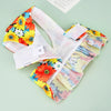 Summer Dog Harness Flower Dress Set