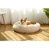 Donut Dog Bed – Calming & Cozy Faux Fur Pet Bed for Medium-Sized Dogs