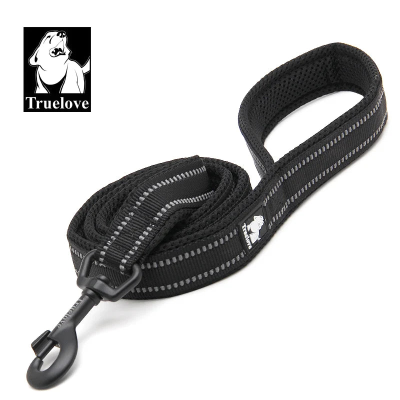 Truelove Soft Mesh Nylon Dog Leash – Double Thickness, Reflective, & Safe for Walking and Running